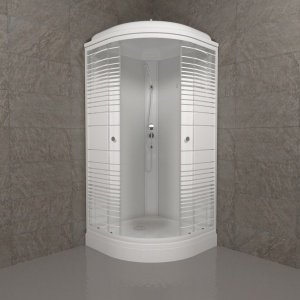 Душевая Кабина Тритон  Полосы 90*90 А ДН4 низкий поддон  Душевая Кабина Тритон  Полосы 90*90 А ДН4 низкий поддон